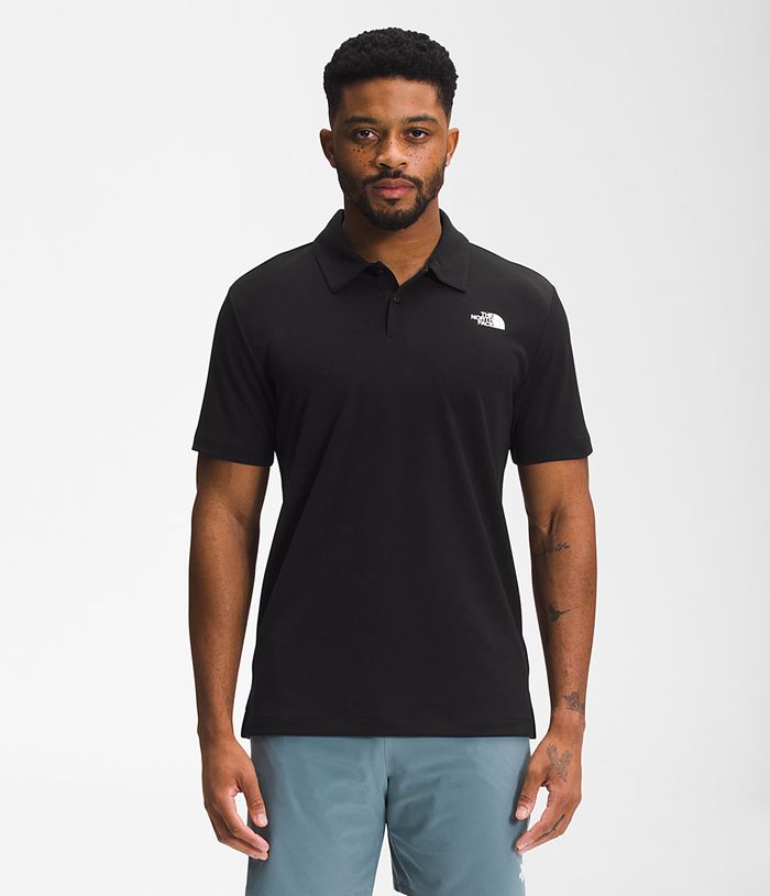 Camiseta The North Face Hombre Wander Polo - Colombia YUSZGQ925 - Negras